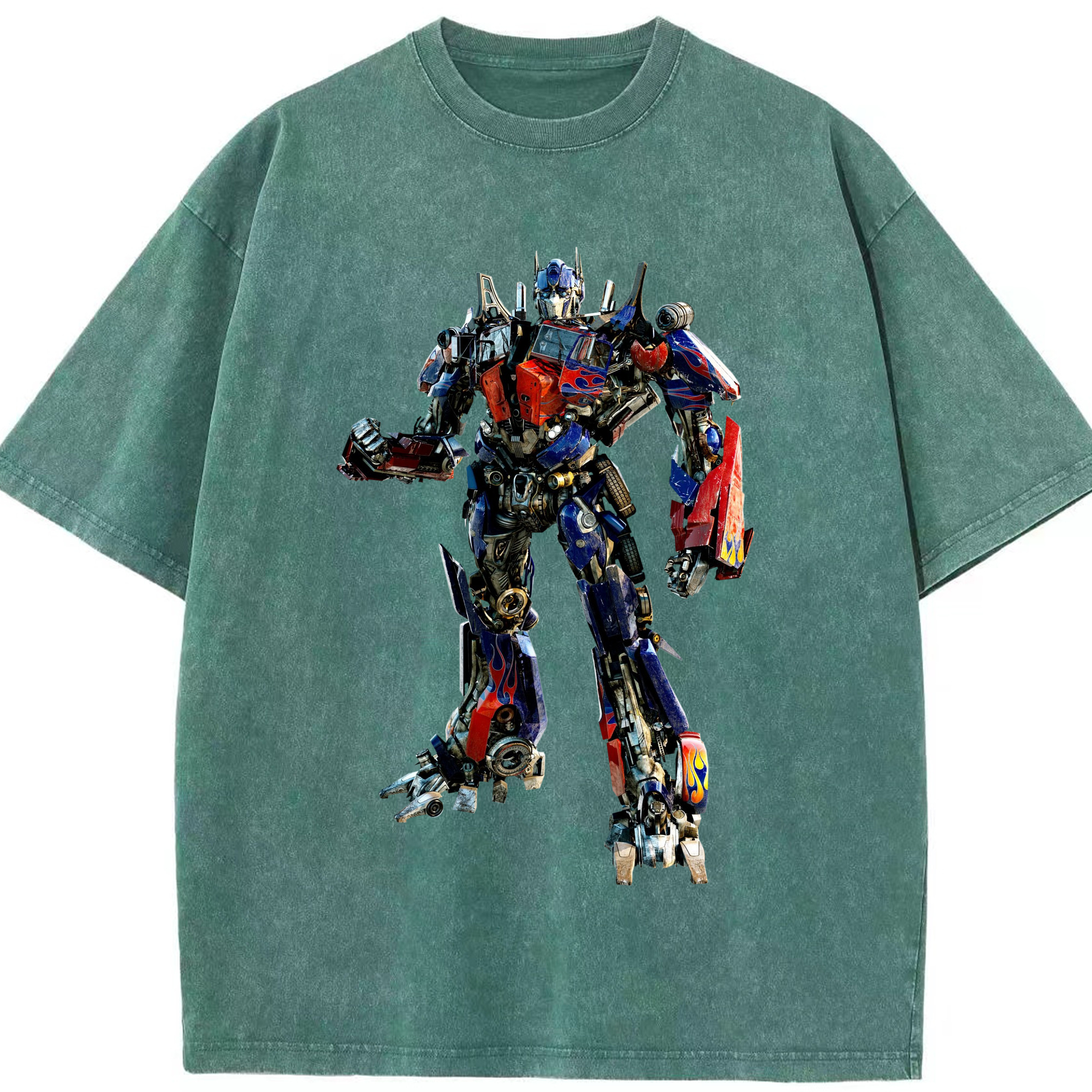 （画像用）  綿100% ヴィンテージ風 半袖Tシャツ（フロントプリント）